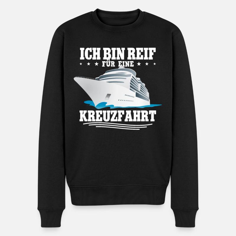 Kreuzfahrt - Männer Premium Bio Pullover - Schwarz