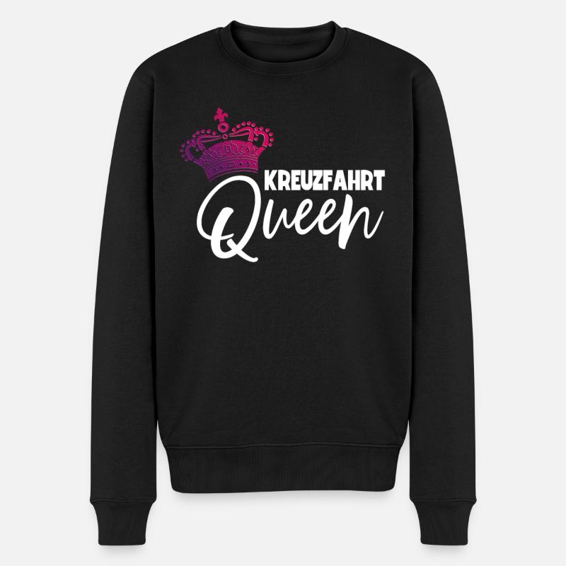 Mädchen Frauen Kreuzfahrt - Männer Premium Bio Pullover - Schwarz