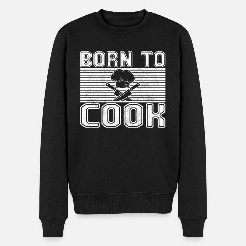Kochen - Männer Premium Bio Pullover - Schwarz