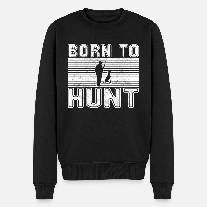Jagen - Männer Premium Bio Pullover - Schwarz
