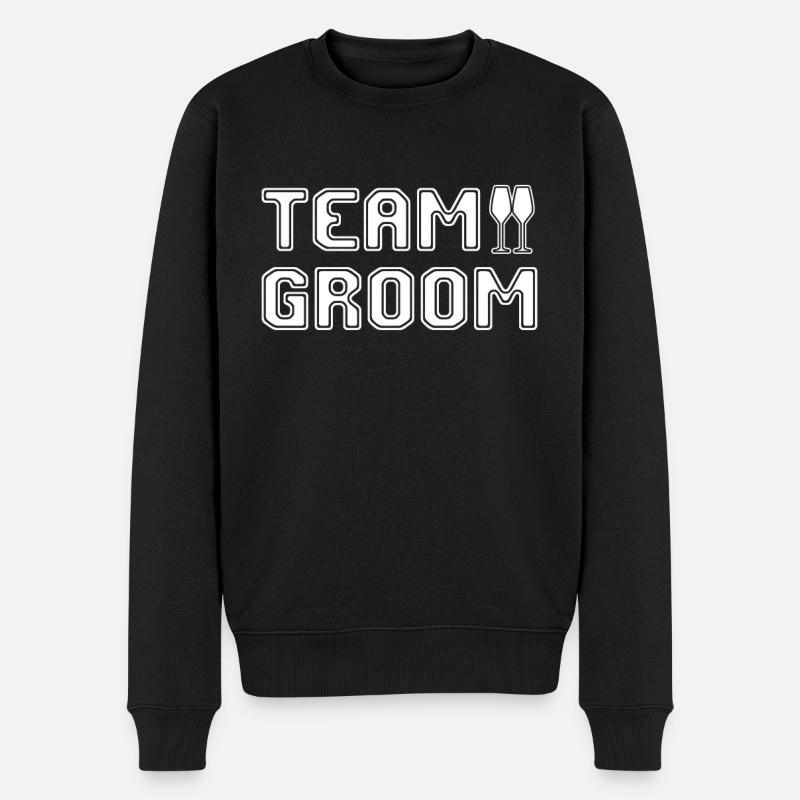 team groom - Männer Premium Bio Pullover - Schwarz