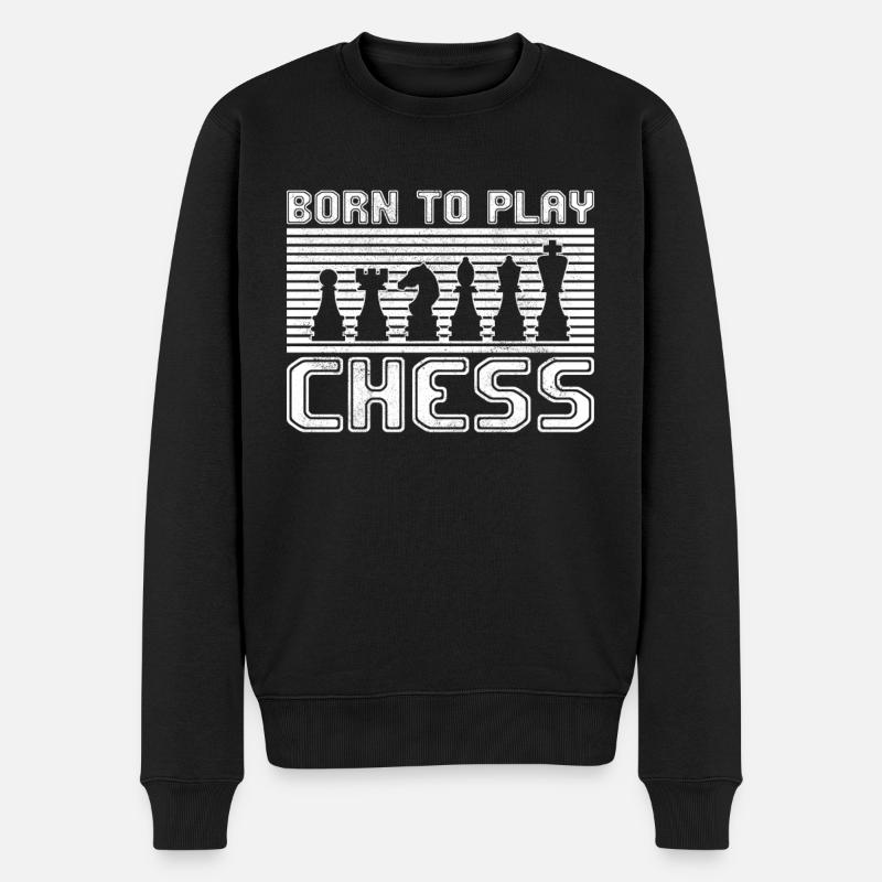 Échecs - Pull Premium bio Homme - noir