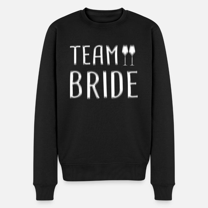 team bride - Männer Premium Bio Pullover - Schwarz