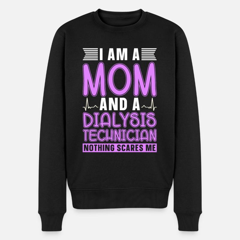 Dialysetechniker Dialyse Nephrologie Geschenk - Männer Premium Bio Pullover - Schwarz