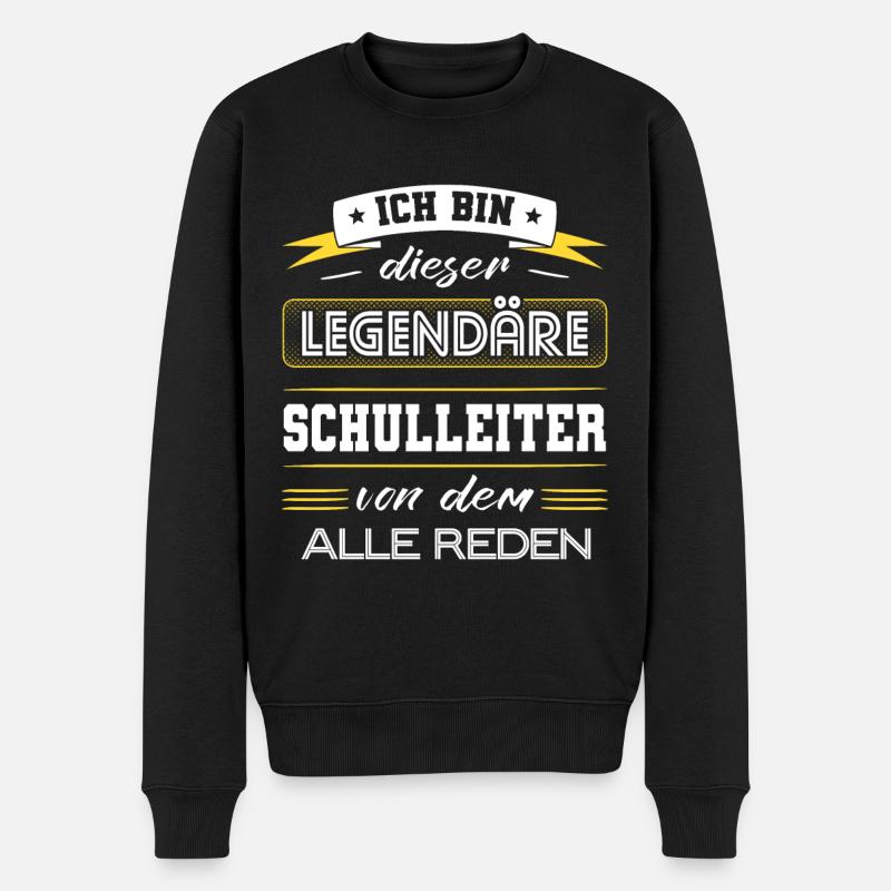 Ich Bin Dieser Legendäre Schulleiter Geschenk - Männer Premium Bio Pullover - Schwarz