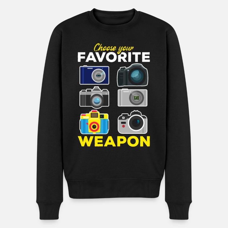 Fotografie Wählen Sie Ihren - Männer Premium Bio Pullover - Schwarz