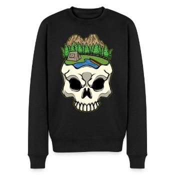 Skeleton Head Camp Campsite Camper Camping - Pull Premium bio Homme - noir - Devant - Nico (187cm)