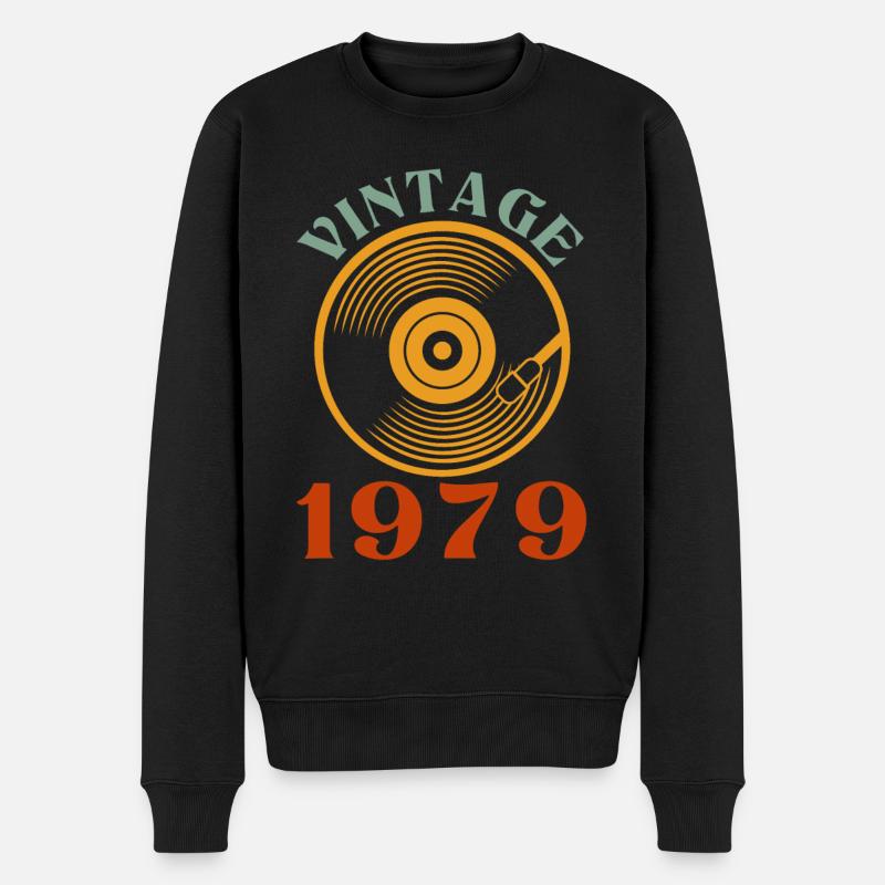 43 Geburtstag Jahrgang 1979 - Männer Premium Bio Pullover - Schwarz
