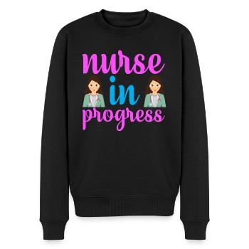 Krankenschwester Krankenhaus Not - Männer Premium Bio Pullover - Schwarz - Vorne - Nico (187cm)