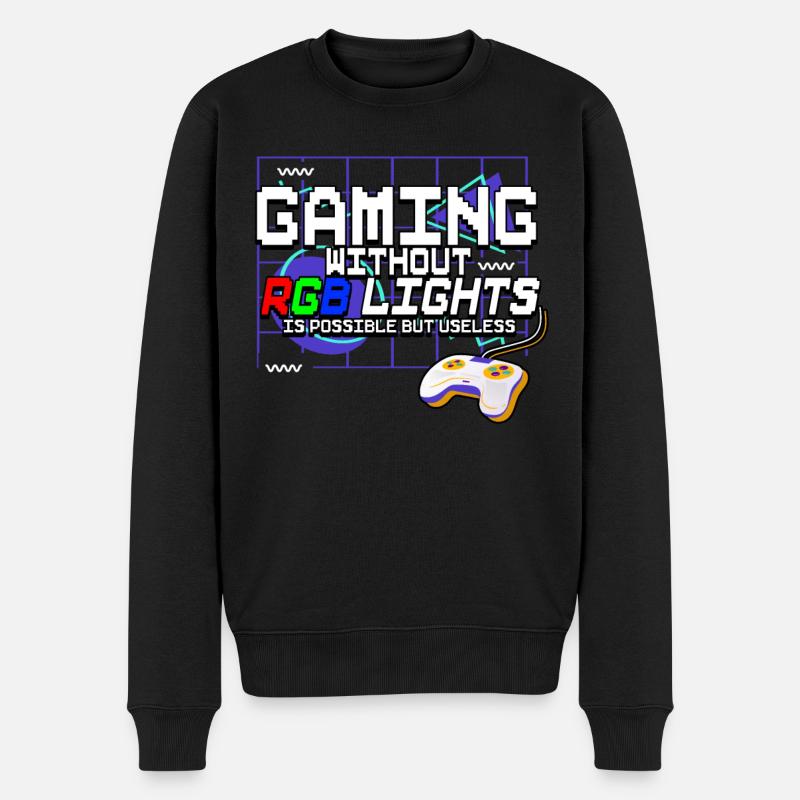 Zocken Gaming - Pull Premium bio Homme - noir