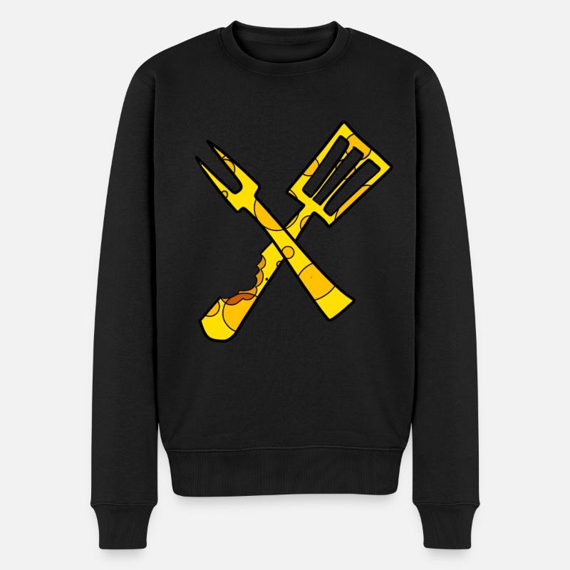 Cuisinier au fromage - Pull Premium bio Homme - noir