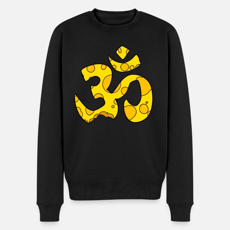 Signe OM fromage - Pull Premium bio Homme - noir