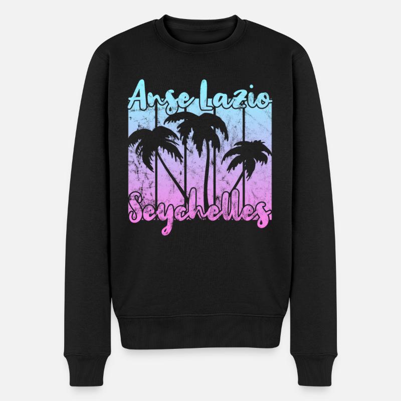 Anse Lazio Seychelles - Pull Premium bio Homme - noir