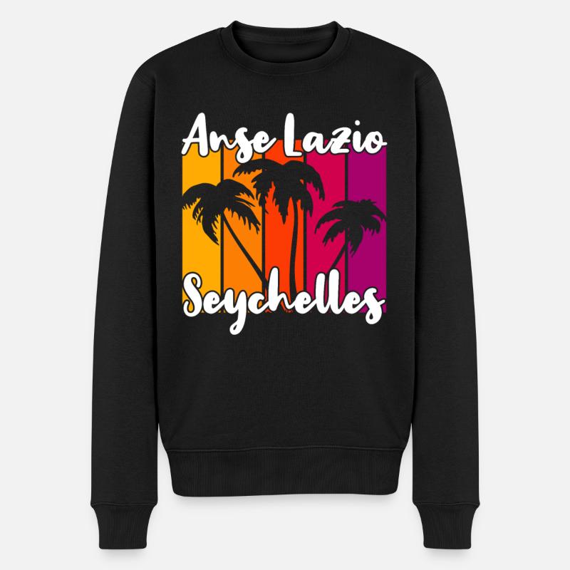Anse Lazio Seychelles - Pull Premium bio Homme - noir