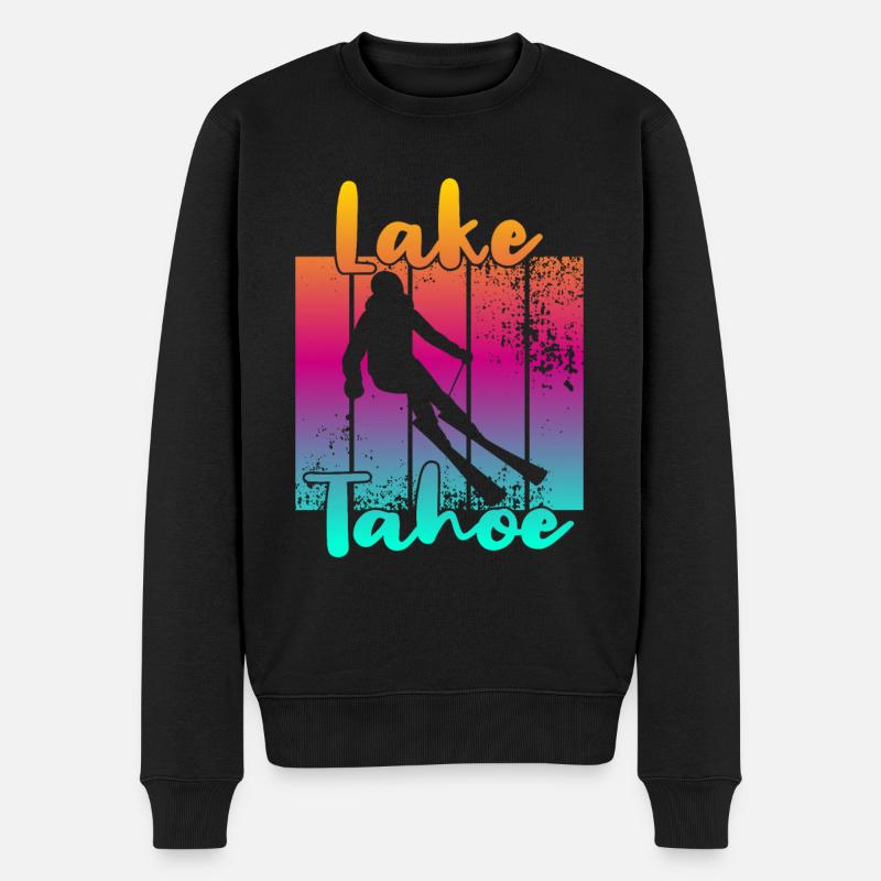 Lac Tahoe - Pull Premium bio Homme - noir