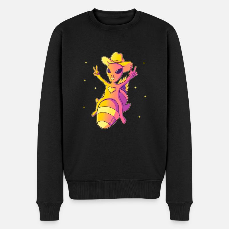 Alien Cowboy Love Space Fun - Pull Premium bio Homme - noir