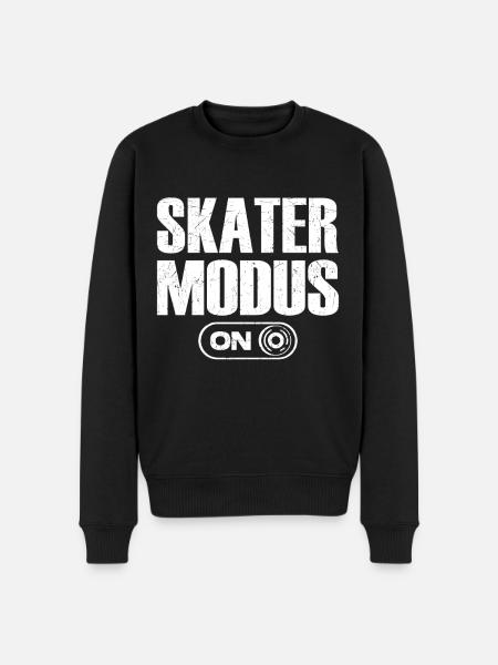 Skater Mode On Skateboarder Fan - Men's Premium Organic Jumper - black