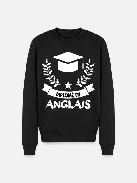 diplômé en anglais. - Pull Premium bio Homme - noir