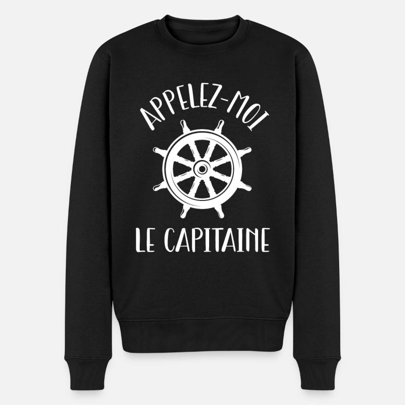 Appelez-moi le capitaine - Pull Premium bio Homme - noir