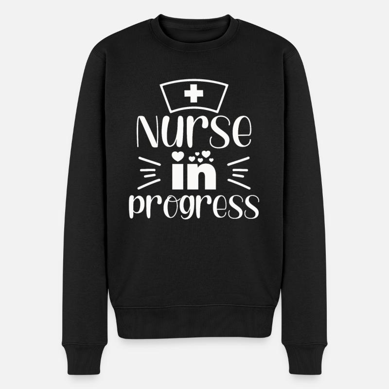 Infirmière en cours - Pull Premium bio Homme - noir