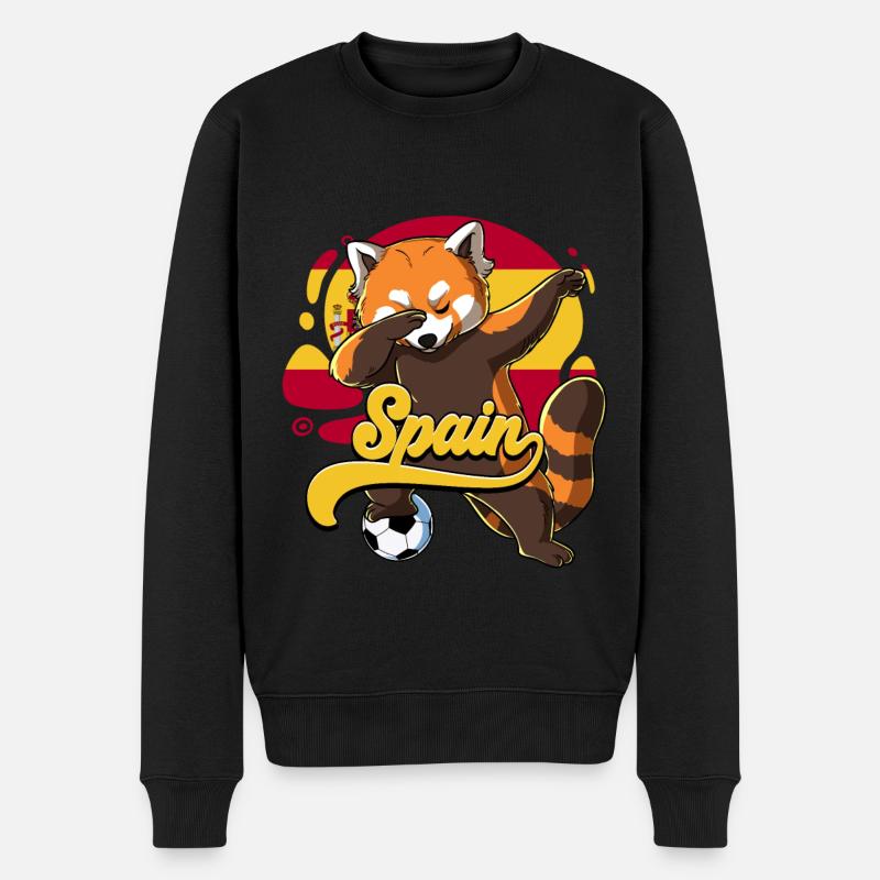 Spanien Fußball - Männer Premium Bio Pullover - Schwarz