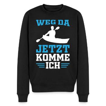 Kanu Kanusport Kanurennsport - Männer Premium Bio Pullover - Schwarz - Vorne - Nico (187cm)