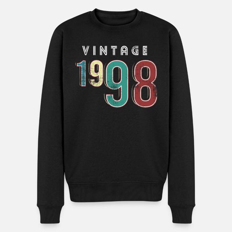 Millésime 1998 Anniversaire Né année 1998 - Pull Premium bio Homme - noir