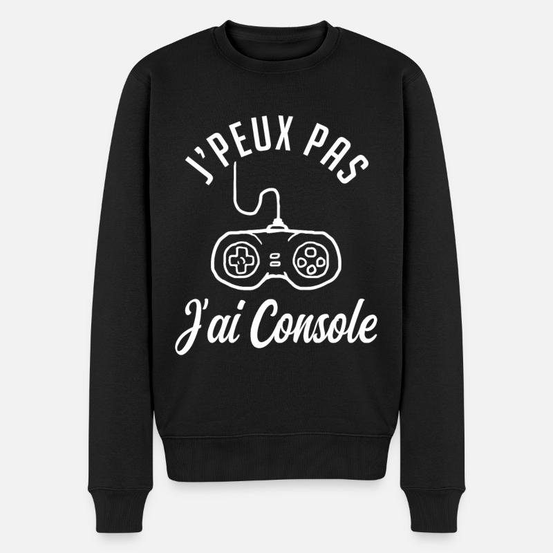 j'peux pas j'ai console - Pull Premium bio Homme - noir