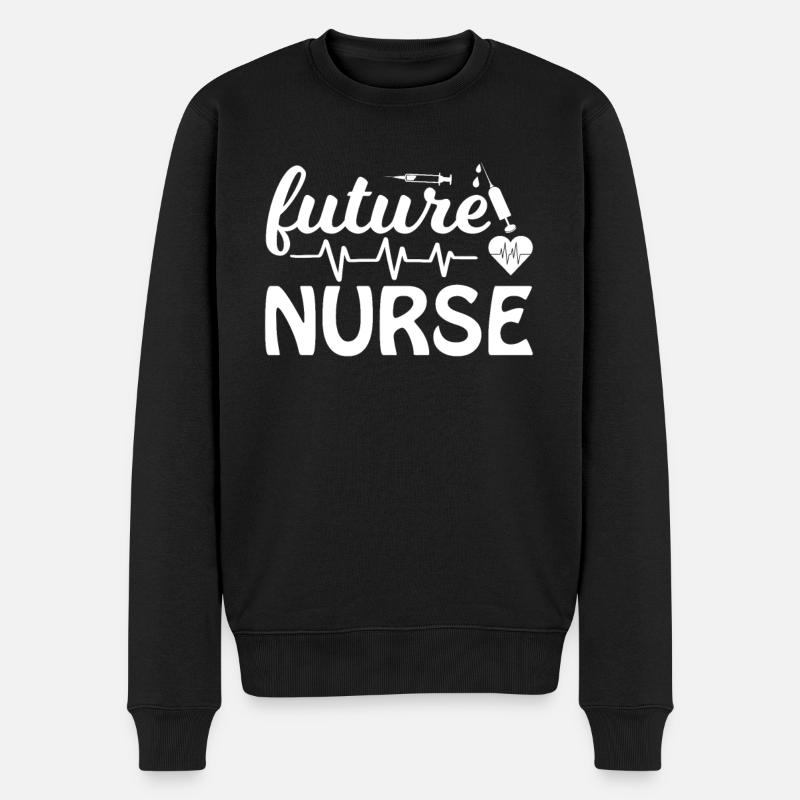 Future infirmière - Pull Premium bio Homme - noir