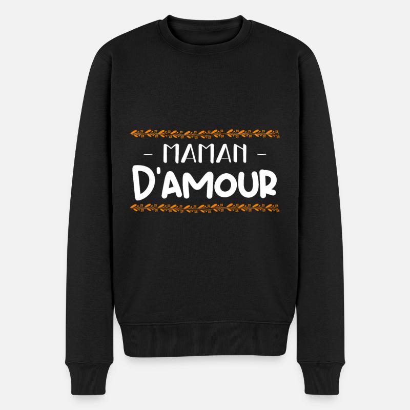 maman d'amour - Pull Premium bio Homme - noir