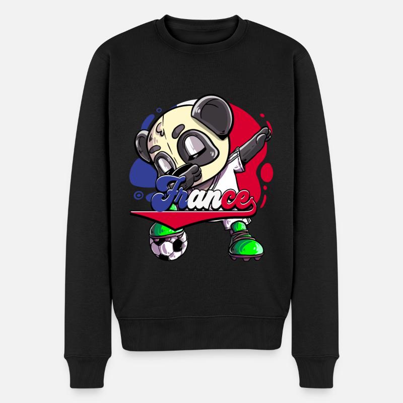 Frankreich Fußball - Männer Premium Bio Pullover - Schwarz