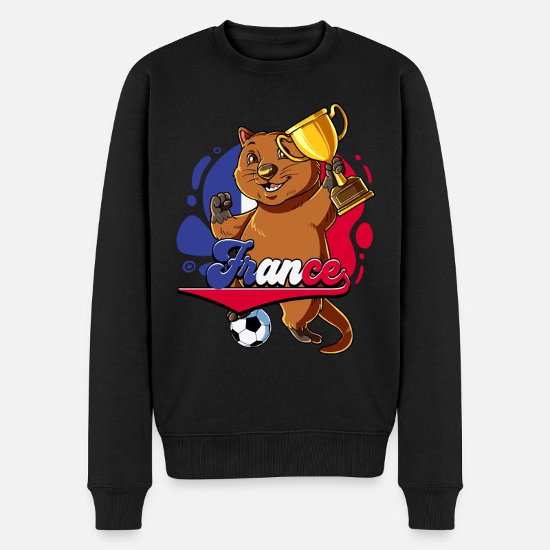 France Football - Pull Premium bio Homme - noir