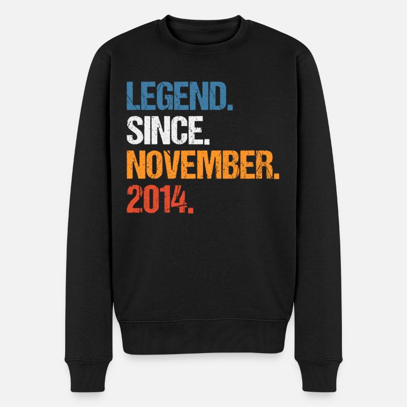 Légende depuis novembre 2014 Anniversaire - Pull Premium bio Homme - noir