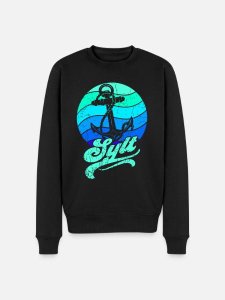 Sylt - Männer Premium Bio Pullover - Schwarz