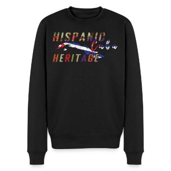 Cuba Drapeau Cuba Mois du patrimoine hispanique - Pull Premium bio Homme - noir - Devant - Nico (187cm)
