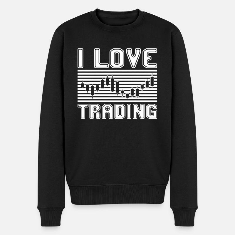 J’adore trader - Pull Premium bio Homme - noir