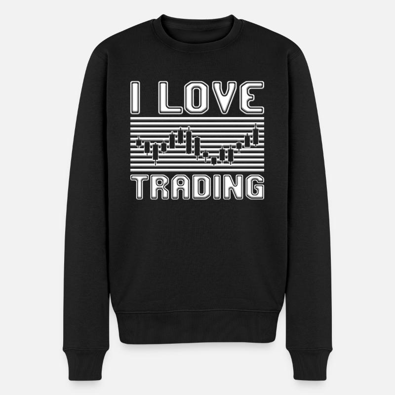 J’adore trader - Pull Premium bio Homme - noir