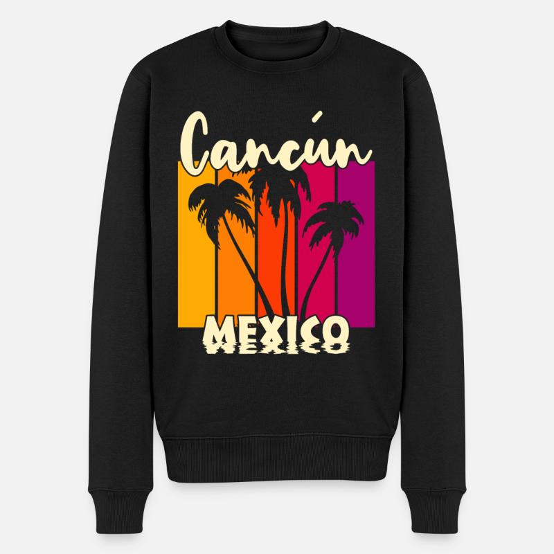 Cancun Mexique - Pull Premium bio Homme - noir