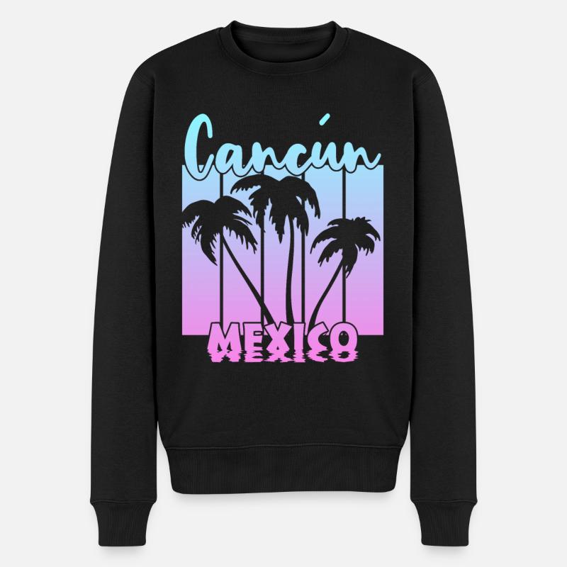 Cancun Mexico - Männer Premium Bio Pullover - Schwarz