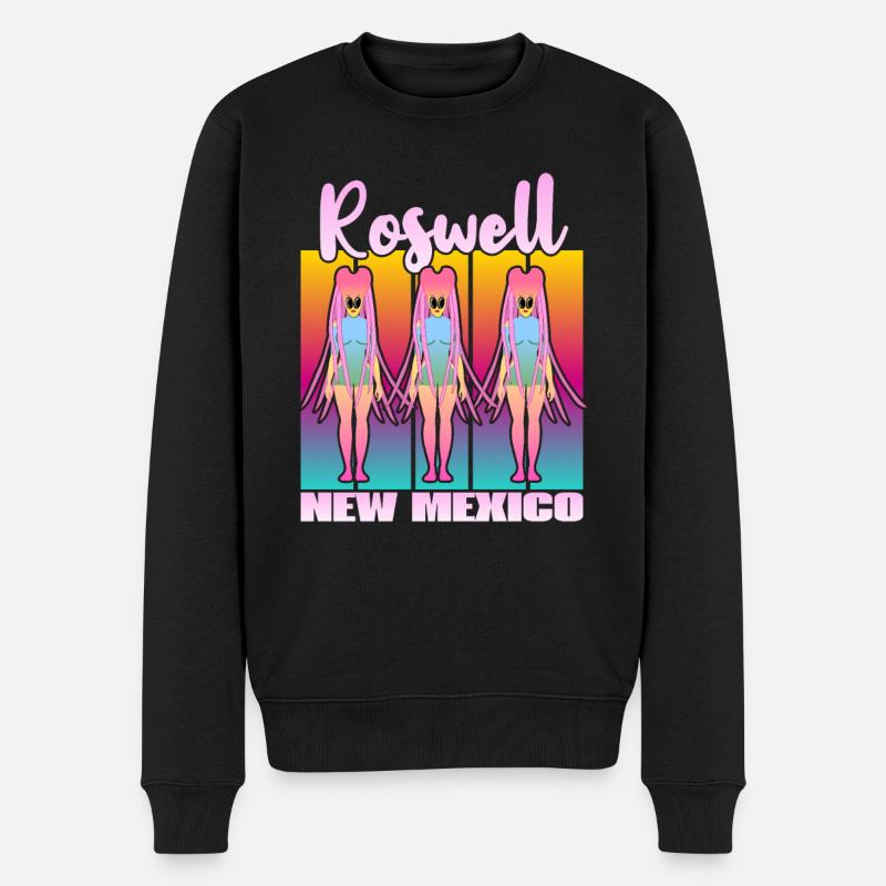 Roswell New Mexico - Männer Premium Bio Pullover - Schwarz