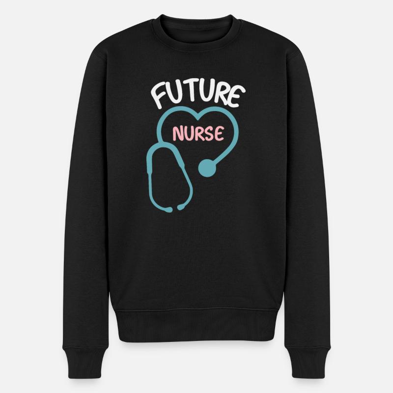 Future infirmière - Pull Premium bio Homme - noir