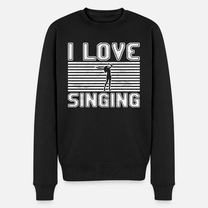 J’adore chanter - Pull Premium bio Homme - noir