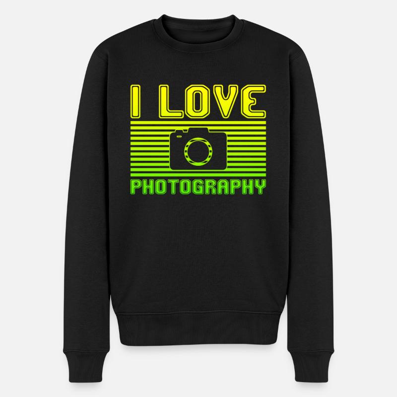 J’adore la photographie - Pull Premium bio Homme - noir