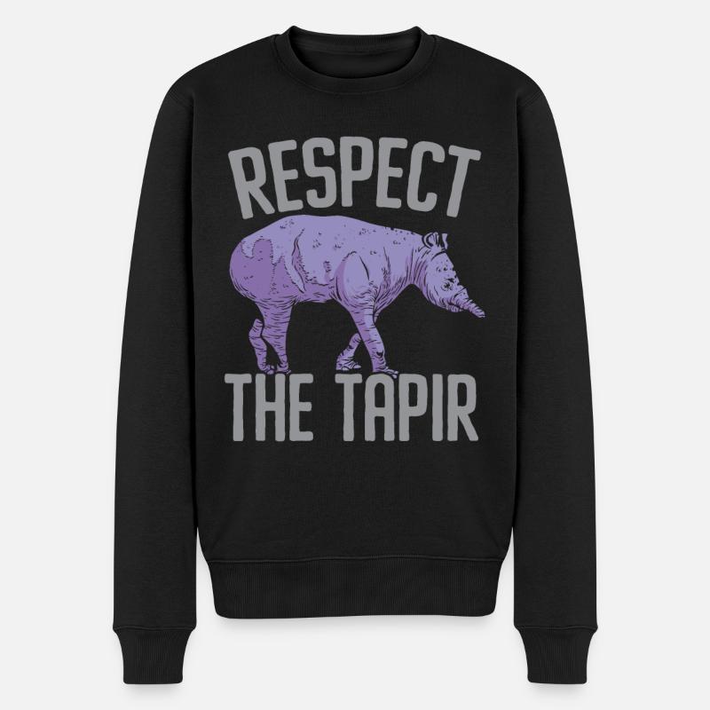 Respectez le Tapir Wildlife Keeper - Pull Premium bio Homme - noir