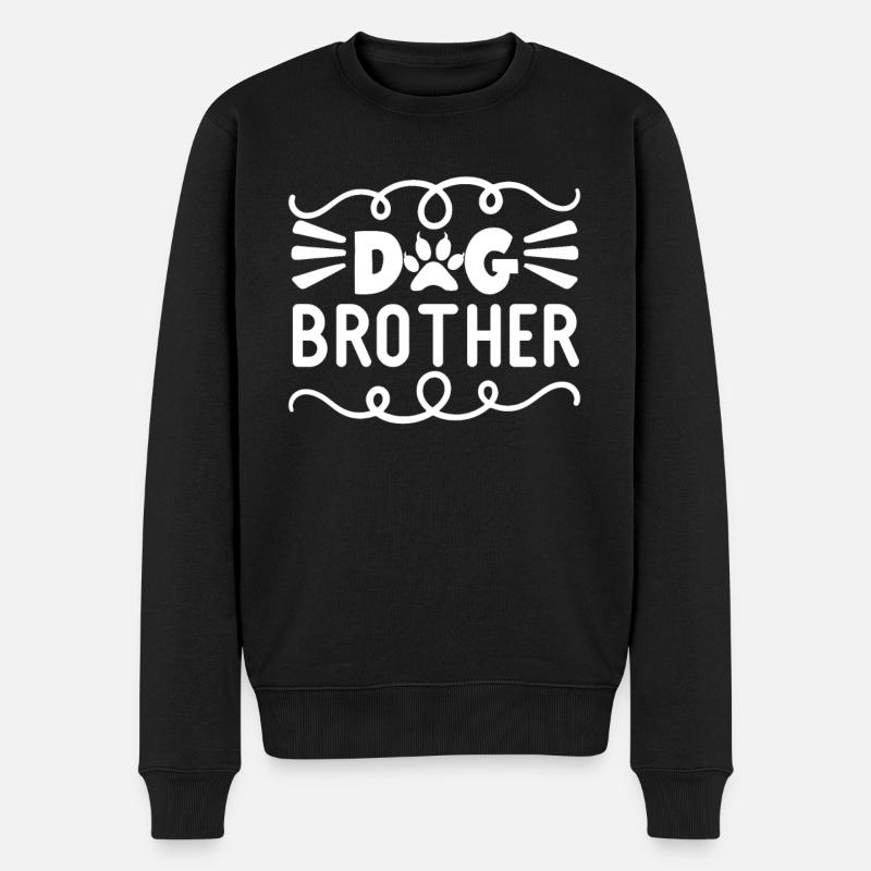 Chien Frère - Pull Premium bio Homme - noir