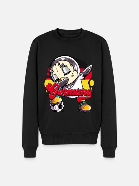 Germany Football - Men's Premium Organic Jumper - black