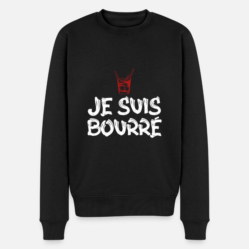 surprise je suis bourré - Pull Premium bio Homme - noir