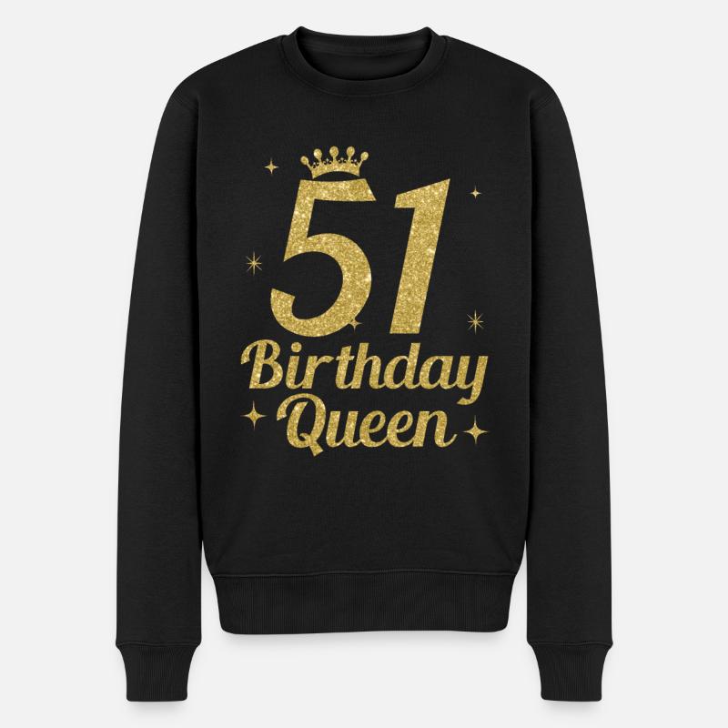 Anniversaire Reine 51 - Pull Premium bio Homme - noir