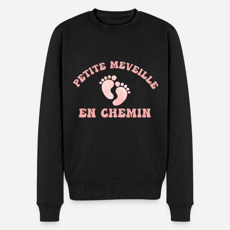 Petite merveille en chemin - Pull Premium bio Homme - noir