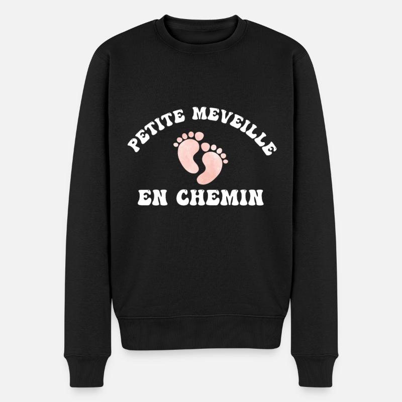Petite merveille en chemin - Pull Premium bio Homme - noir